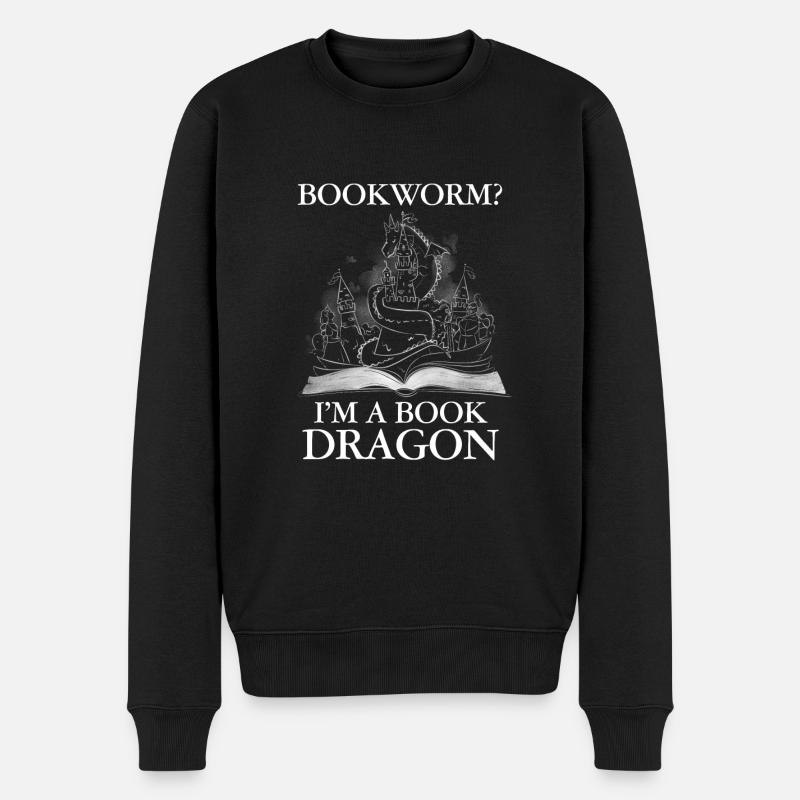 Comic Book Liebhaber Shirt Geschenk - Männer Premium Bio Pullover - Schwarz