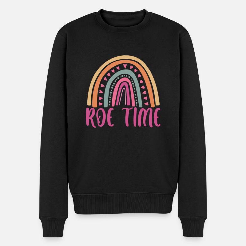 Roe Time Shirt Geschenk Roevember - Männer Premium Bio Pullover - Schwarz
