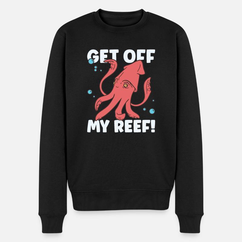 Octopus-lover-octopus Drôle - Pull Premium bio Homme - noir