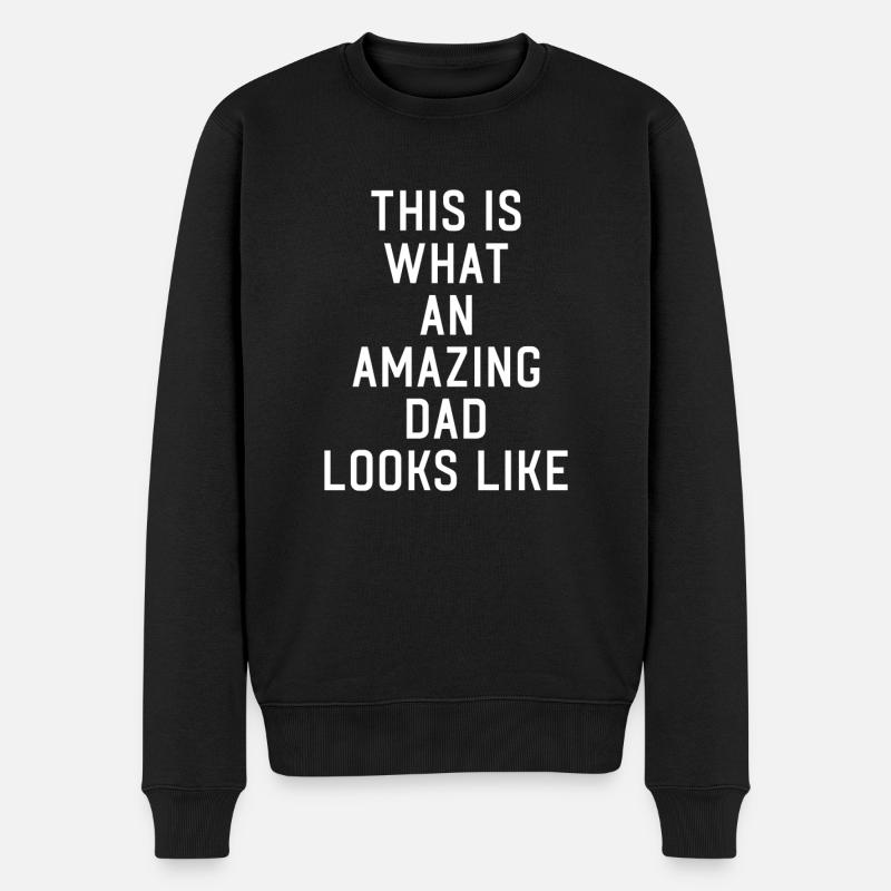 Père incroyable - Pull Premium bio Homme - noir