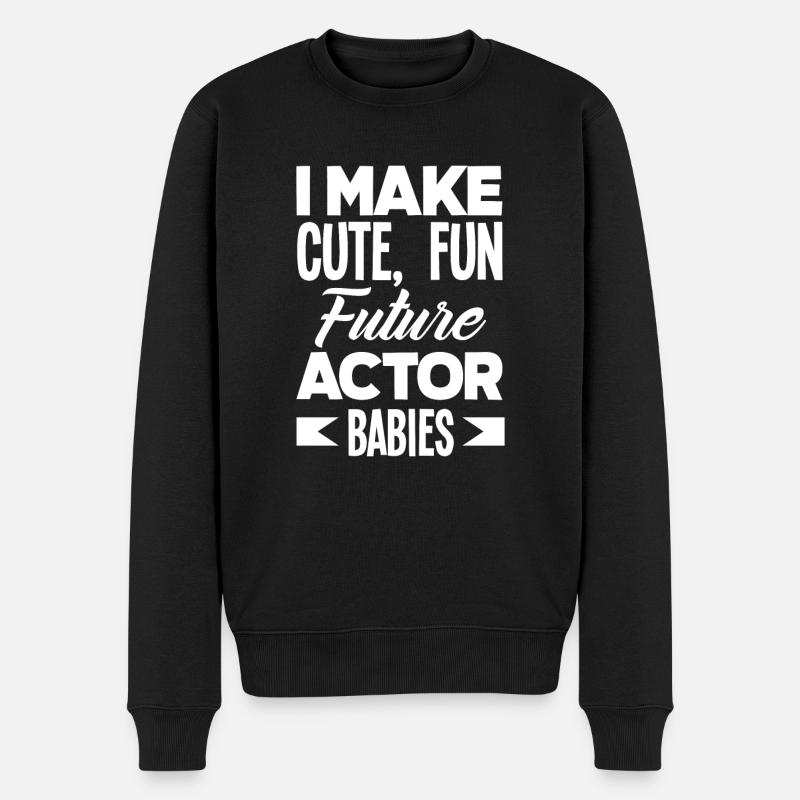 Drôle d’acteur Actrice Cadeau - Pull Premium bio Homme - noir