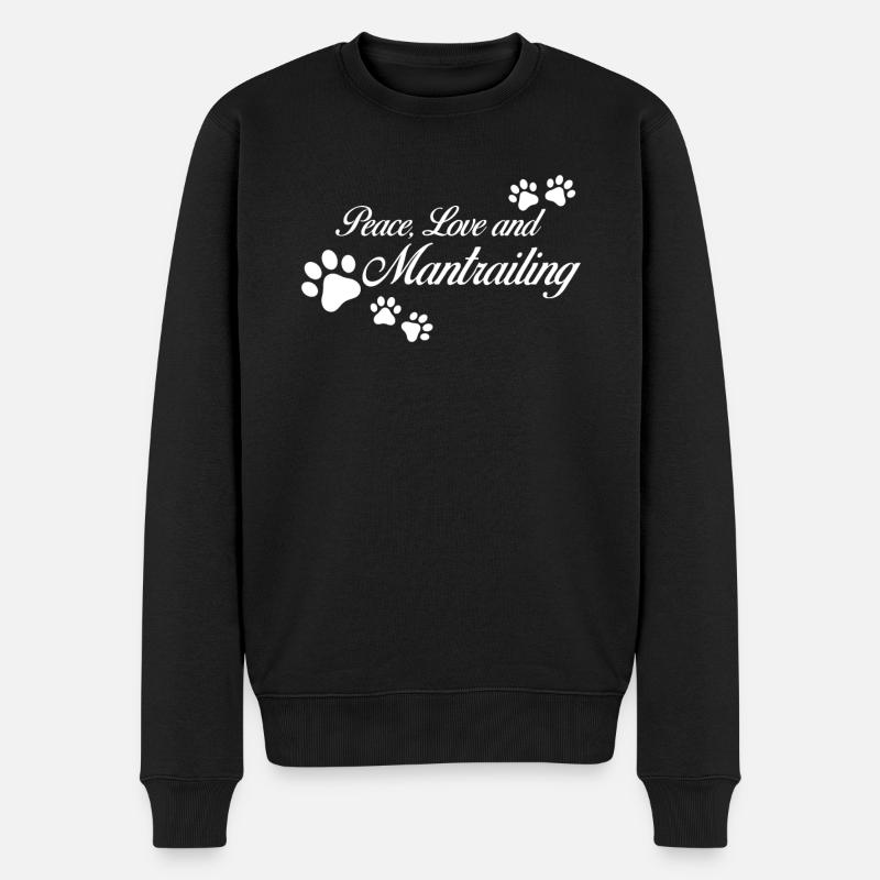 Mantrailing Sniffer Chien de recherche De chien Mantrailer - Pull Premium bio Homme - noir