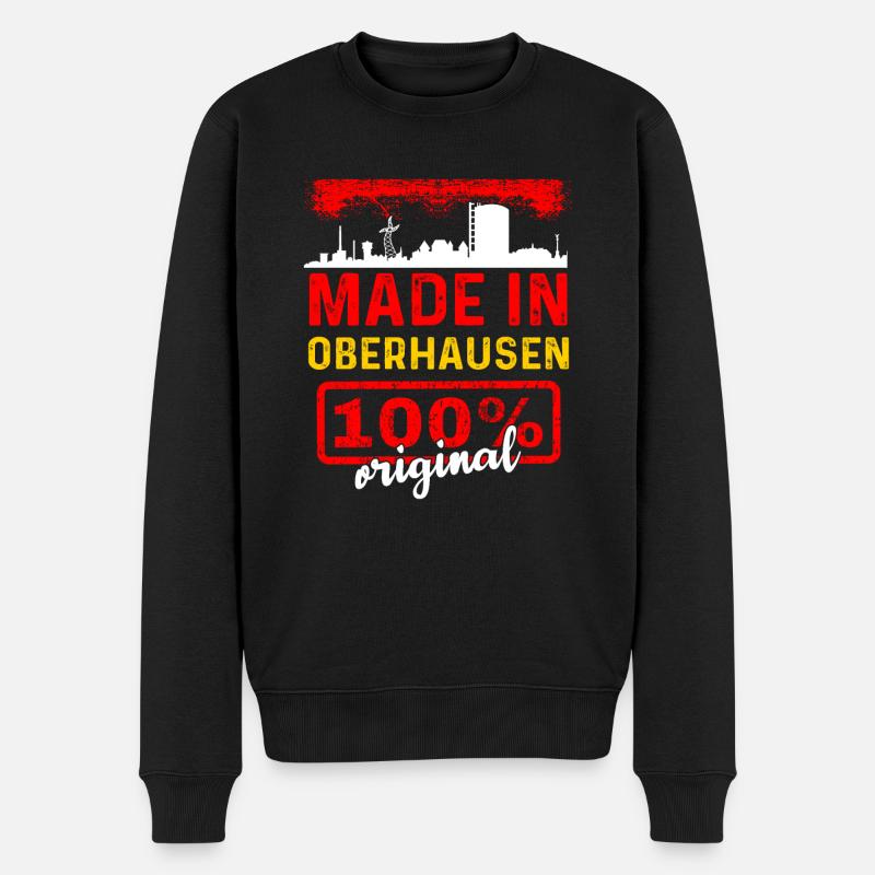 Oberhausen - Männer Premium Bio Pullover - Schwarz