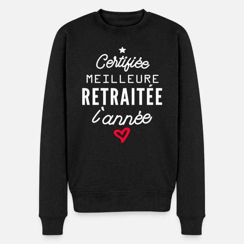 meilleure retraitée / humour retraite - Pull Premium bio Homme - noir