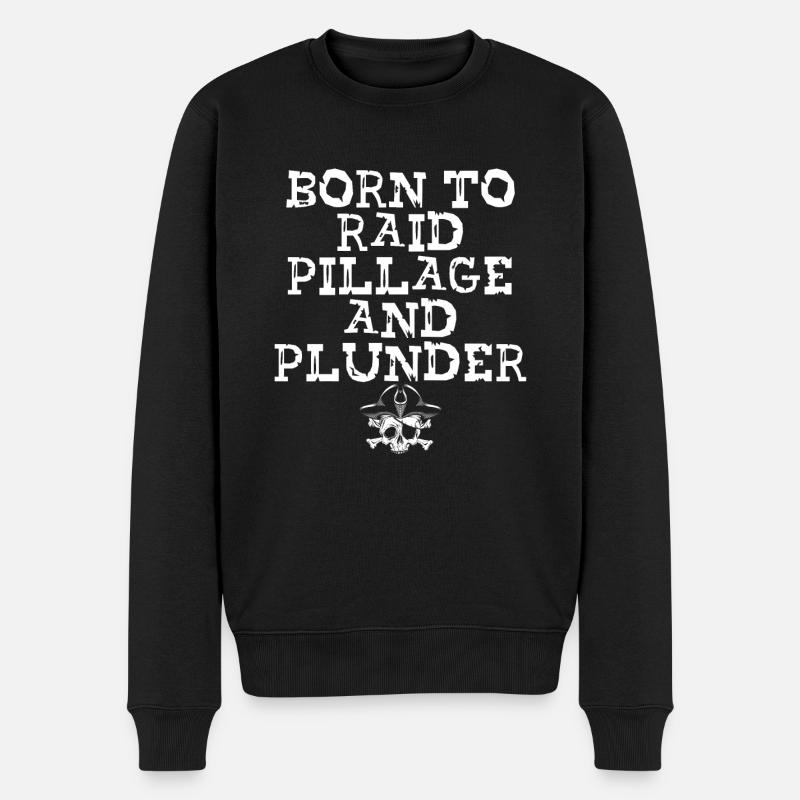 Né pour piller - Pull Premium bio Homme - noir