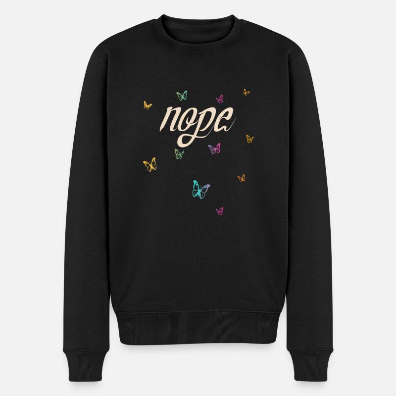 Nope - Dites simplement non! - Pull Premium bio Homme - noir