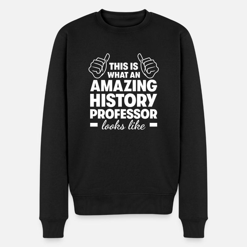 Professeur d’histoire incroyable - Pull Premium bio Homme - noir