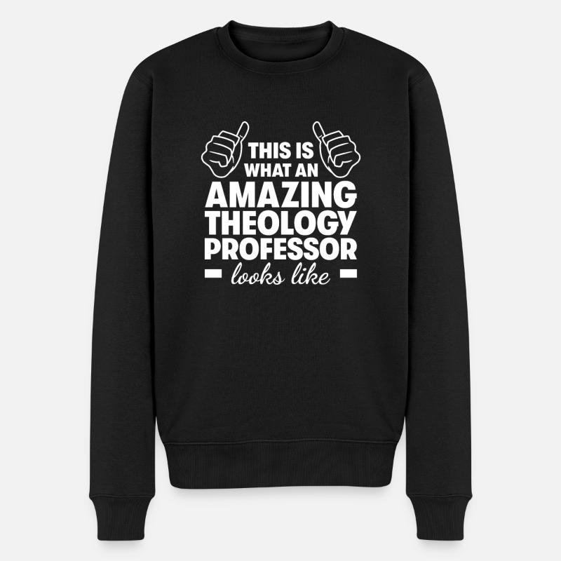 Professeur de théologie incroyable - Pull Premium bio Homme - noir