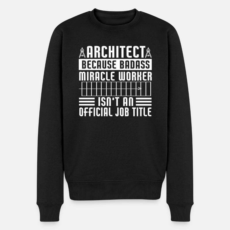 Architecte Art Architecture Designer - Pull Premium bio Homme - noir