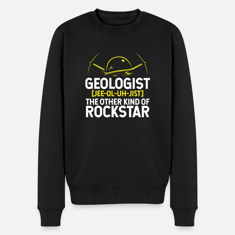 Géologue est une étoile - Pull Premium bio Homme - noir