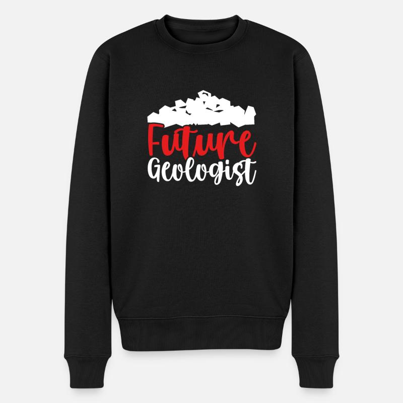 Aspirant géologue - Pull Premium bio Homme - noir