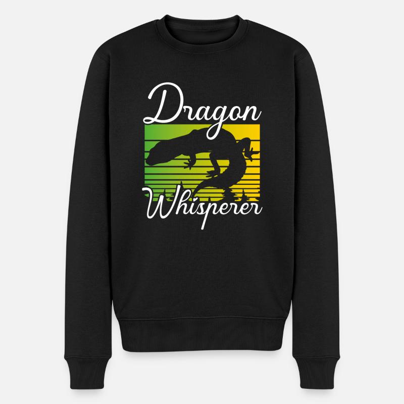 Chuchoteur de dragon - Pull Premium bio Homme - noir