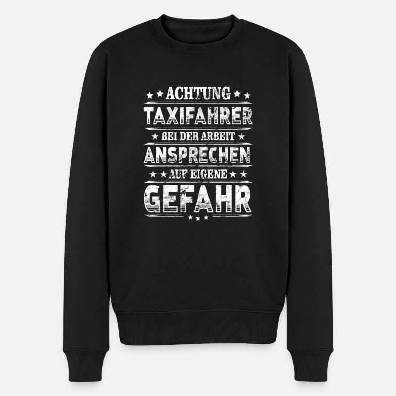 Taxifahrer - Männer Premium Bio Pullover - Schwarz