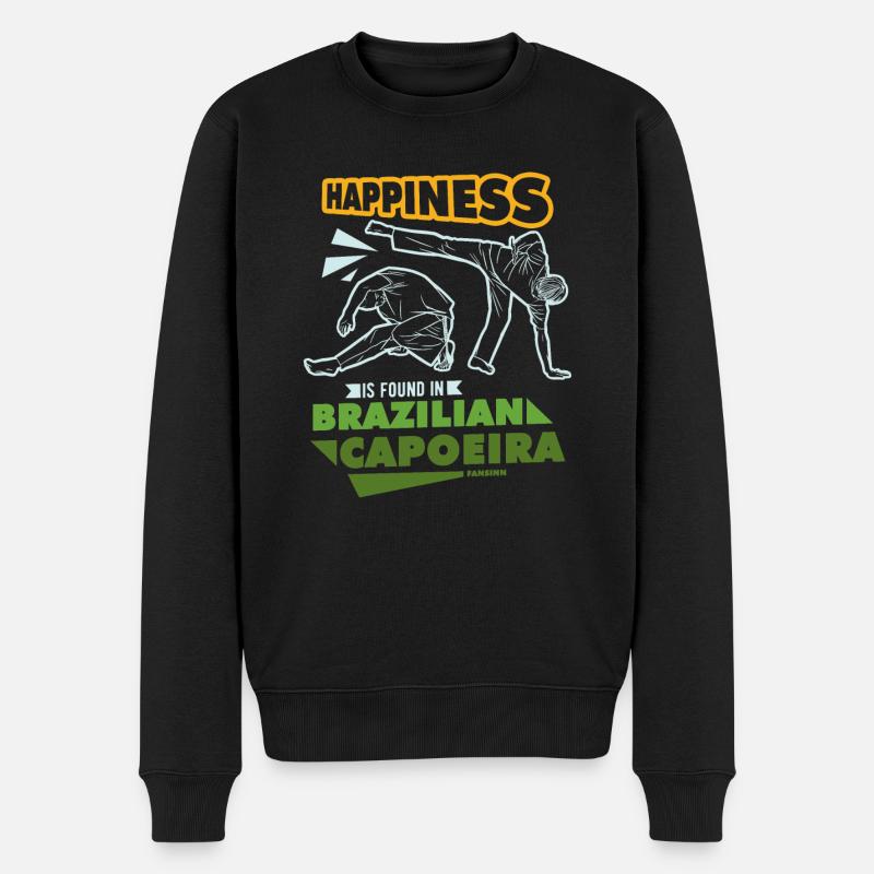 Brasilien - Männer Premium Bio Pullover - Schwarz