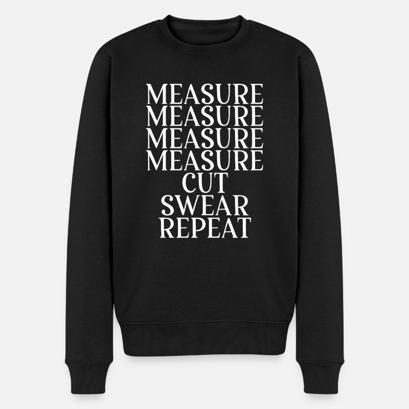 Menuiserie De nombreuses mesures - Pull Premium bio Homme - noir