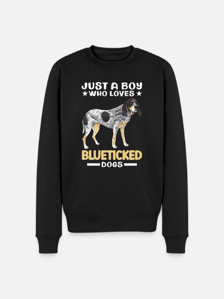 Bluetick Coonhound Gift Funny Saying - Men's Premium Organic Jumper - black