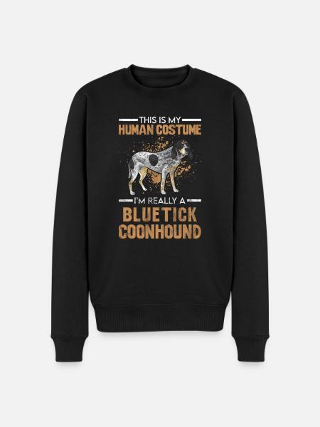 Bluetick Coonhound Gift Funny Saying - Men's Premium Organic Jumper - black