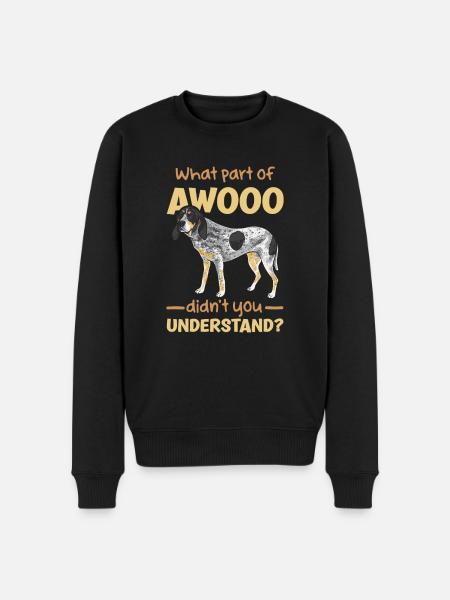 Bluetick Coonhound Gift Funny Saying - Men's Premium Organic Jumper - black