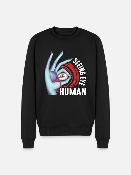 Seeing Eye Human 13 - Men's Premium Organic Jumper - black