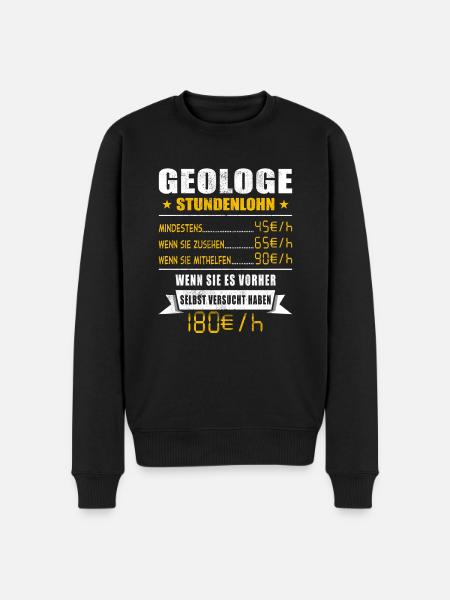 Geologe - Männer Premium Bio Pullover - Schwarz