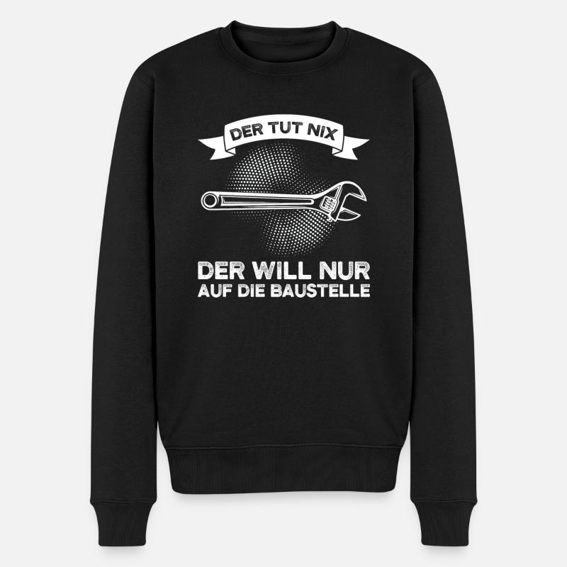Techniker Beruf Ingenieur Geschenk - Männer Premium Bio Pullover - Schwarz