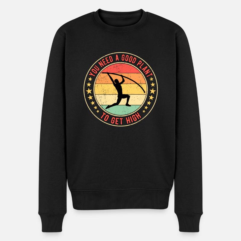 Pole Vaulter Pole Vaulter - Men's Premium Organic Jumper - black