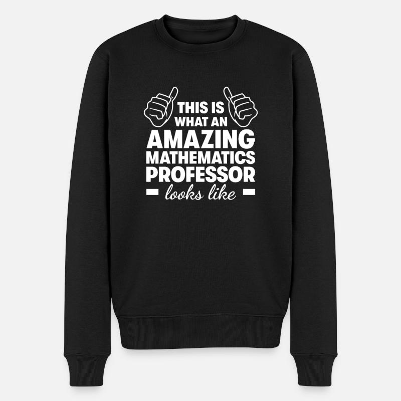 Professeur de mathématiques incroyable - Pull Premium bio Homme - noir
