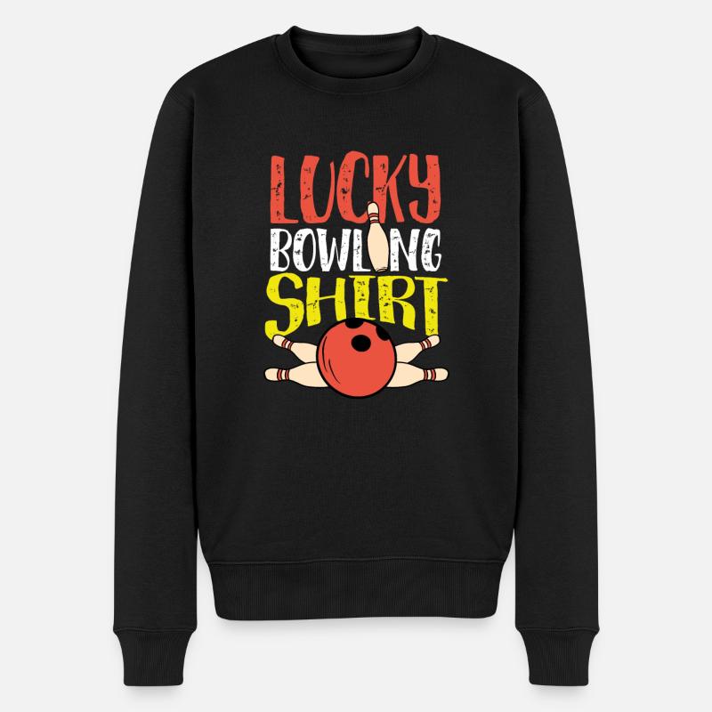 Chemise Lucky Bowling - Pull Premium bio Homme - noir