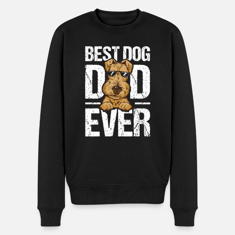 Airedale Terrier Chien - Pull Premium bio Homme - noir