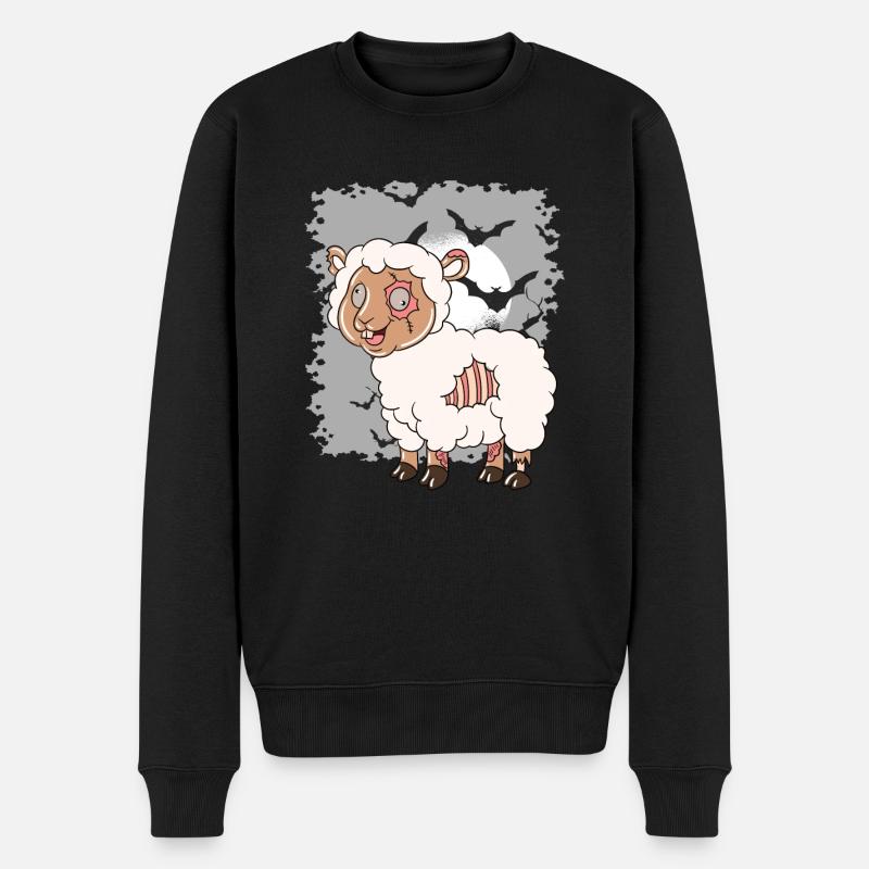 Halloween Zombie Sheep Halloween - Pull Premium bio Homme - noir