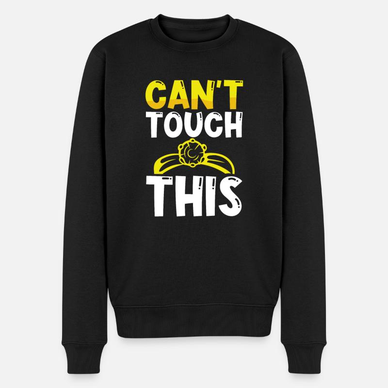 Impossible de le toucher - Pull Premium bio Homme - noir