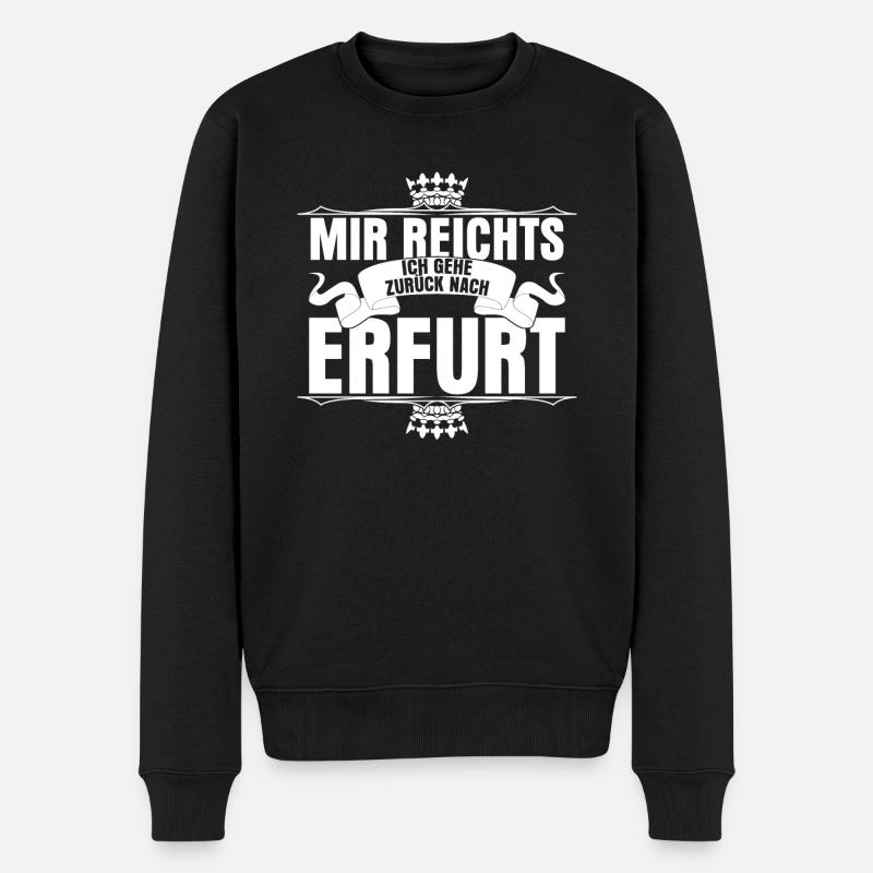 Erfurt Mir reichts Erfurter - Männer Premium Bio Pullover - Schwarz