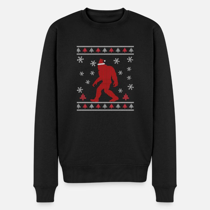 Santasquatch Bigfoot Père Noël Sasquatch - Pull Premium bio Homme - noir