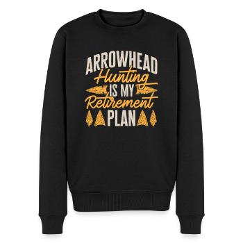 Arrowhead Hunting Arrowhead Collector - Men's Premium Organic Jumper - black - Front - Nico (187cm)