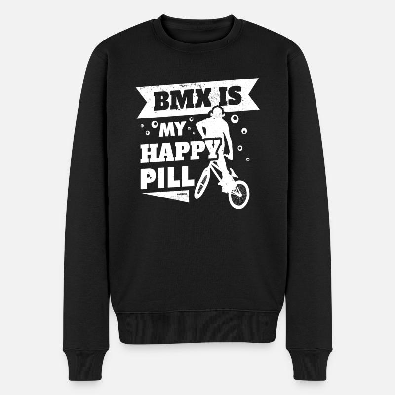 BMX - Männer Premium Bio Pullover - Schwarz