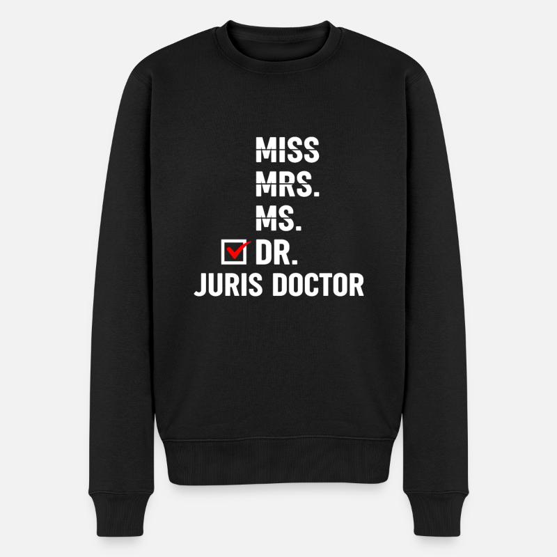 Jura Student - Männer Premium Bio Pullover - Schwarz