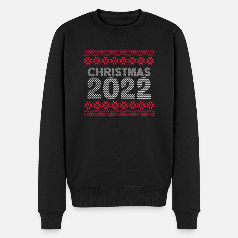 Noël moche 2022 - Pull Premium bio Homme - noir