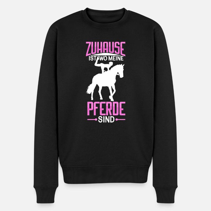 Voltigieren - Männer Premium Bio Pullover - Schwarz
