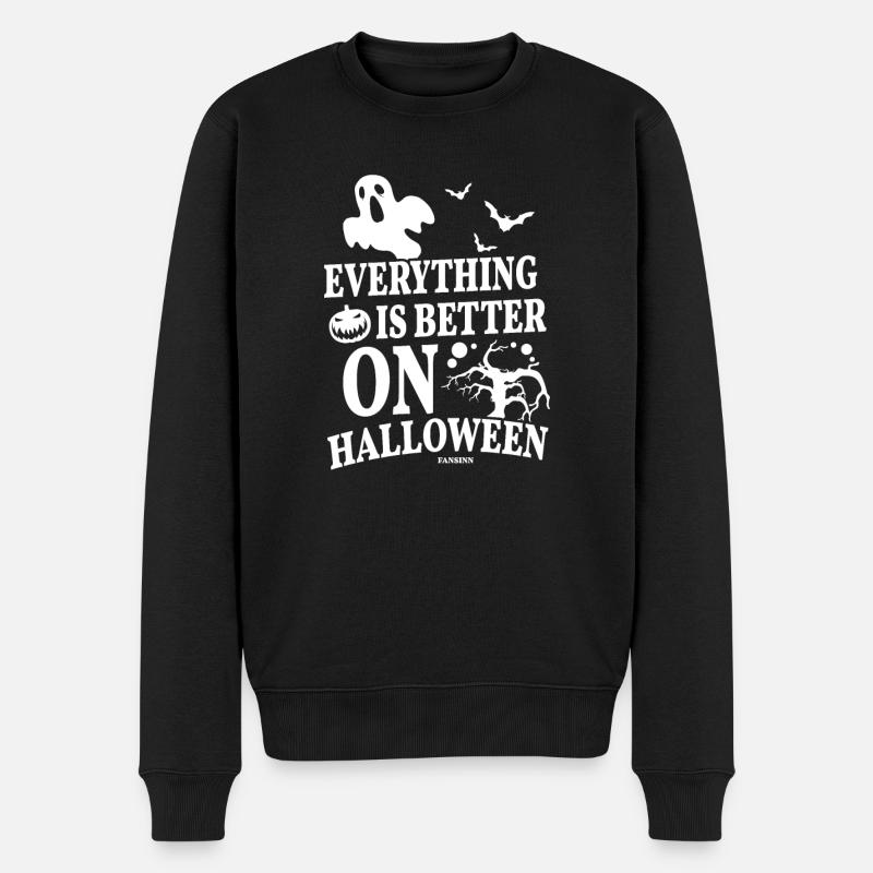 Halloween - Pull Premium bio Homme - noir