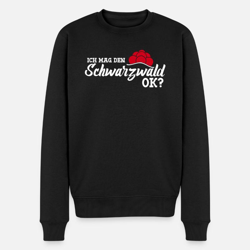 Schwarzwald Bollenhut - Männer Premium Bio Pullover - Schwarz