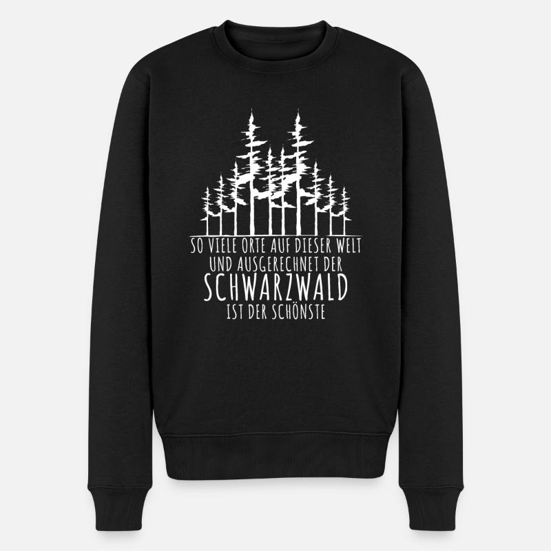 Schwarzwald Wandern - Männer Premium Bio Pullover - Schwarz