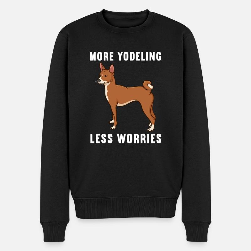 Basenji Dog Cadeau - Pull Premium bio Homme - noir