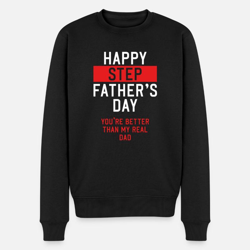Bonne journée du beau-père - Pull Premium bio Homme - noir