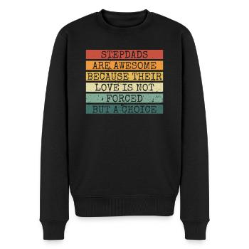 Papa werden 2022 - Männer Premium Bio Pullover - Schwarz - Vorne - Nico (187cm)