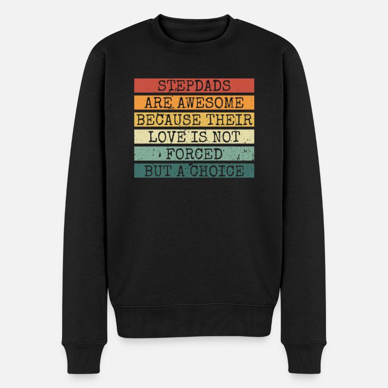 Papa werden 2022 - Männer Premium Bio Pullover - Schwarz