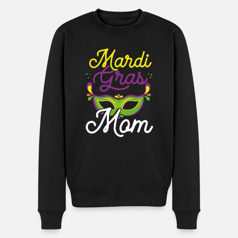 Karneval Mama - Männer Premium Bio Pullover - Schwarz