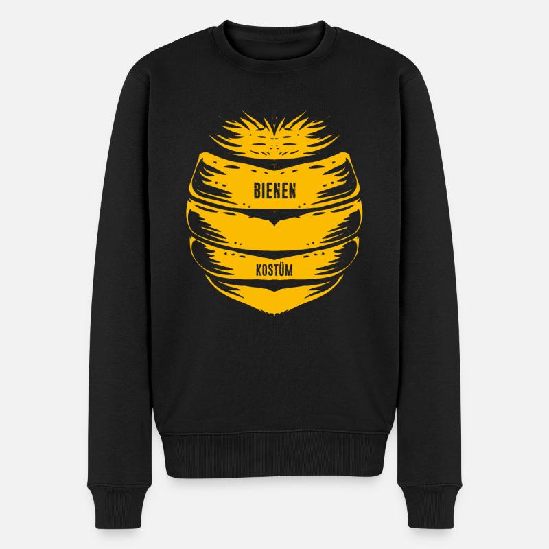 Bienen Kostüm Fasching Karneval Bienenkostüm Gesch - Männer Premium Bio Pullover - Schwarz