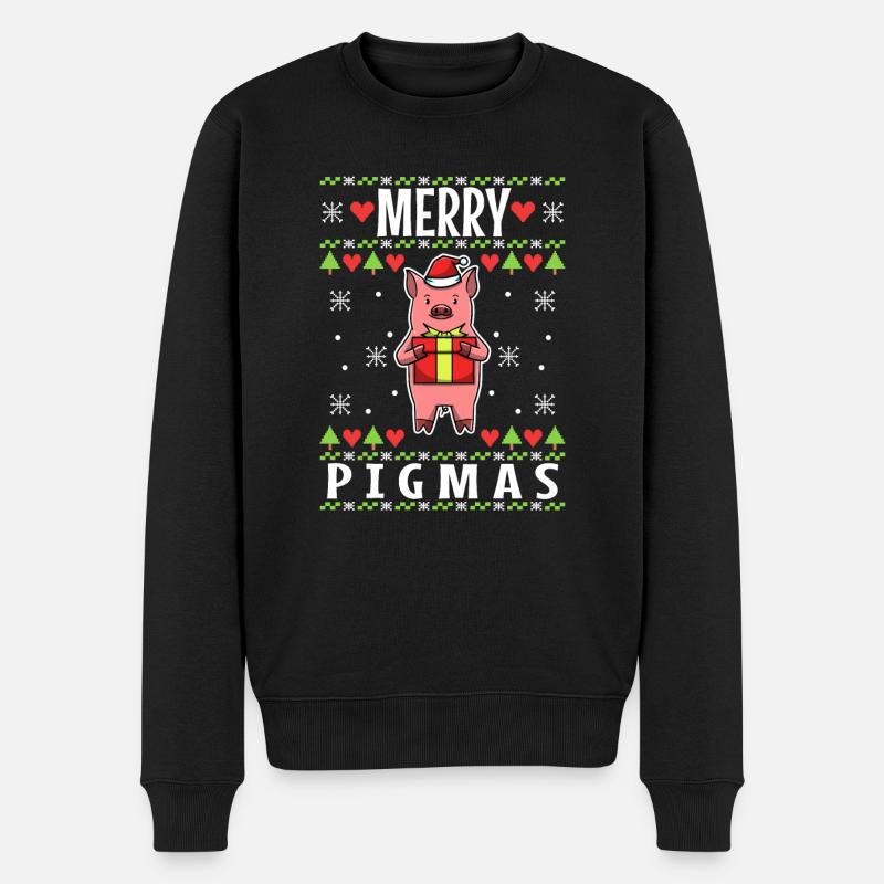 Merry Pigmas - Pull Premium bio Homme - noir