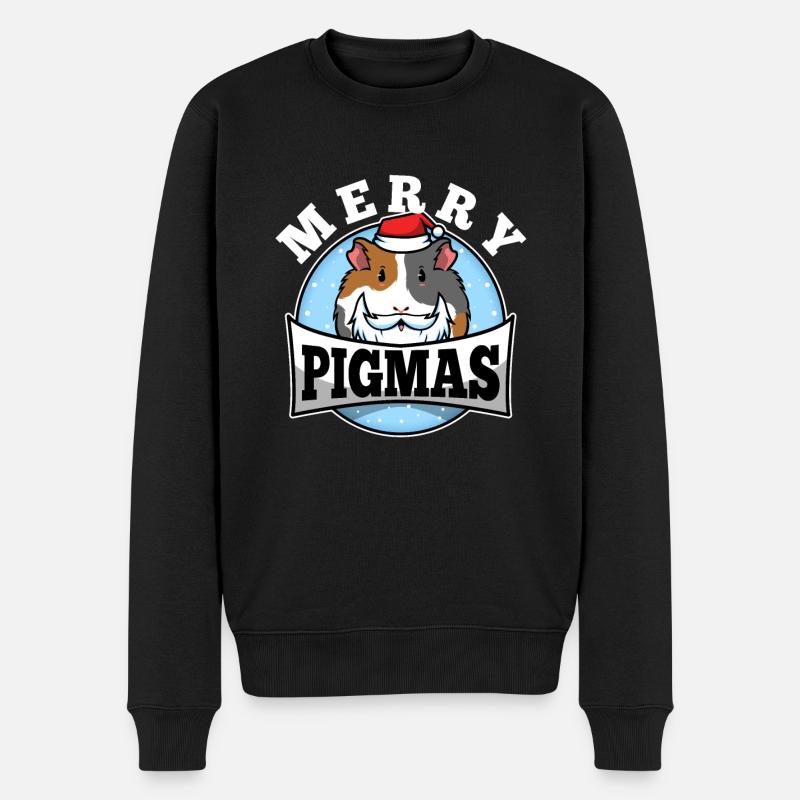 Joyeux Pigmas - Pull Premium bio Homme - noir