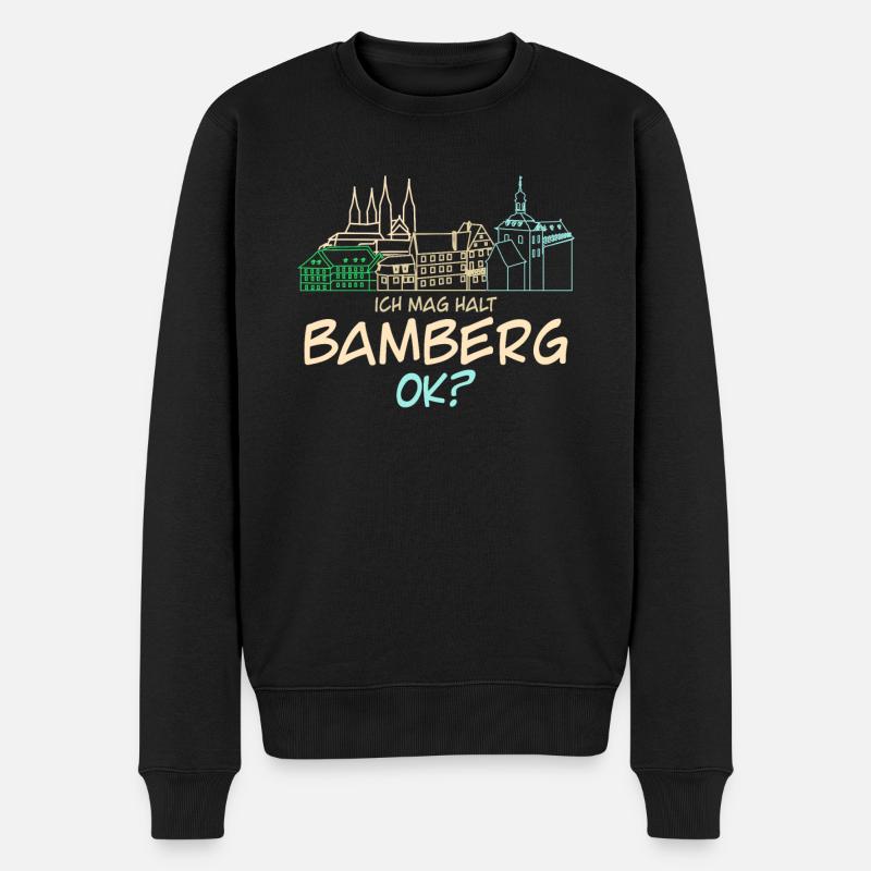 Bamberger J’aime Bamberg - Pull Premium bio Homme - noir